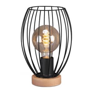 Brilo Brilo - Stolná lampa WAKTU 1xE27/25W/230V kaučukovník