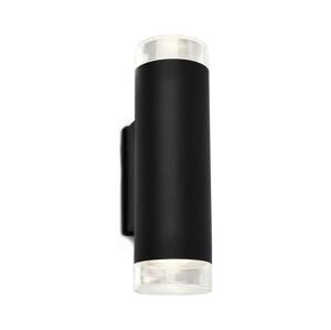 Brilo Brilo - LED Vonkajšie nástenné svietidlo 2xGU10/4,7W/230V IP44 4000K čierna