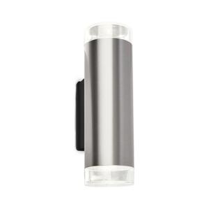 Brilo Brilo - LED Vonkajšie nástenné svietidlo 2xGU10/4,7W/230V IP44 4000K matný chróm