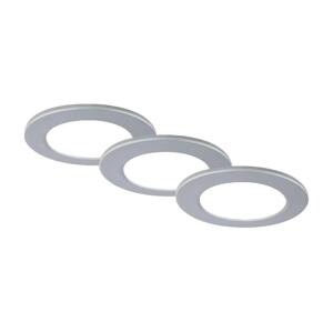Brilo Brilo - SADA 3x LED Kúpeľňové podhľadové svietidlo LED/4W/230V IP44 strieborná