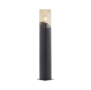 Brilliant Brilliant - Vonkajšia lampa MINOU 1xE27/10W/230V 60 cm IP44 čierna/dymová