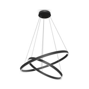 Maytoni Maytoni MOD058PL-L74B3K - LED Luster na lanku RIM LED/88W/230V pr. 80 cm čierna