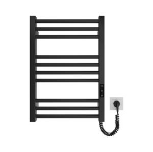 Mario-Radiators Kúpeľňový rebríkový radiátor HF DERBY 100W/230V 57x43 cm čierna