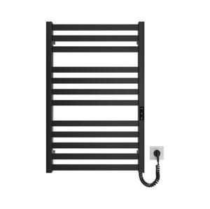 Mario-Radiators Kúpeľňový rebríkový radiátor HF OXFORD 170W/230V 77x53 cm čierna