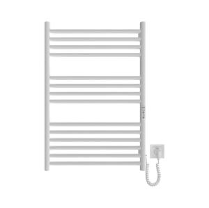 Mario-Radiators Kúpeľňový rebríkový radiátor HF GREENWICH 170W/230V 77x53 cm biela zaokrúhlený