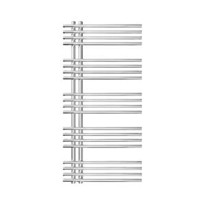 Mario-Radiators Kúpeľňový rebríkový radiátor INOX 368W/230V 109x53 cm nerez/lesklý chróm