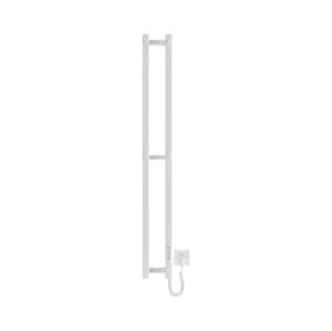 Mario-Radiators Kúpeľňový radiátor HF SLIM 80W/230V 117x14 cm biela hranatý