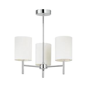 Endon Endon 56642 - Luster na tyči BRIO 3xE14/40W/230V lesklý chróm/biela