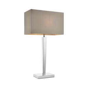 Endon Endon 56707 - Stolná lampa MORETO 1xE27/60W/230V lesklý chróm/šedá