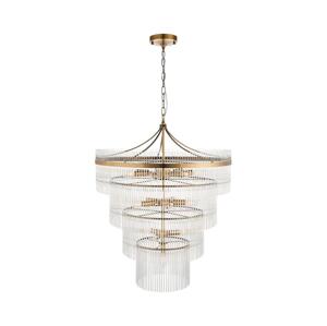 Endon Endon 112576 - Luster na reťazi MARIETTA 16xE14/6W/230V mosadz/číra