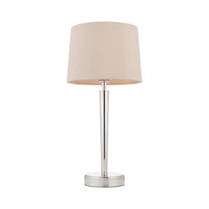 Endon Endon 72175 - Stolná lampa s USB portom SYON 1xE14/40W/230V lesklý chróm/béžová