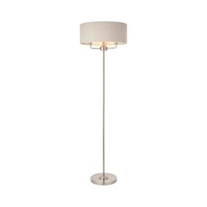 Endon Endon 94359 - Stojacia lampa HIGHCLERE 3xE14/40W/230V béžová/lesklý chróm