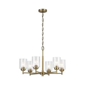 Elstead Kichler KL-WINSLOW6-NBR - Luster na reťazi WINSLOW 6xE27/60W/230V mosadz