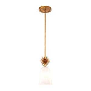 Elstead Quoizel STARING-MP-DG-OPAL-Luster STARING 1xE27/40W/230V pr. 18,4 cm zlatá/biela
