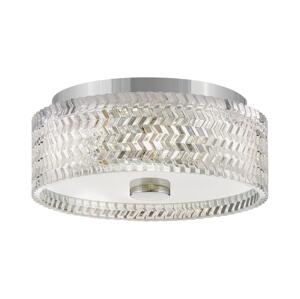 Elstead Hinkley HK-ELLE-F-S-CM - Stropné svietidlo 2xE27/60W/230V pr. 30,5 cm chróm