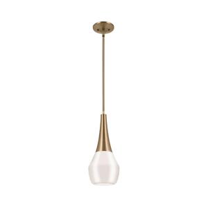 Elstead Kichler KL-DEELA-P-CPZ - Luster na tyči DEELA 1xE27/60W/230V pr. 17,8 cm mosadz