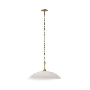 Elstead Kichler KL-DELAROSA-P-WH - Luster na reťazi DELAROSA 1xE27/60W/230V biela/mosadz