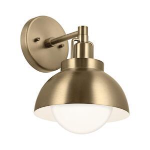 Elstead Kichler KL-NIVA-1W-1P-CPZ - Nástenná lampa NIVA 1xE27/40W/230V mosadz