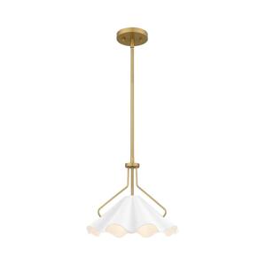 Elstead Quoizel QZ-MEJIA-1P-S-AB - Luster na tyči MEJIA 1xE27/60W/230V pr. 35,6 cm mosadz