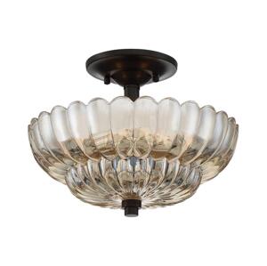 Elstead Quoizel QZ-WHITECAP-SF-S - Stropné svietidlo WHITECAP 3xE14/40W/230V pr. 29,7 cm