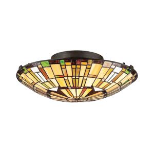Elstead Quoizel QZ-REED-F-VB - Stropné svietidlo REED 2xE27/60W/230V pr. 42 cm