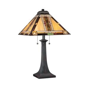 Elstead Quoizel QZ-NAVAJO-TL-VB - Stolná lampa NAVAJO 2xE27/60W/230V