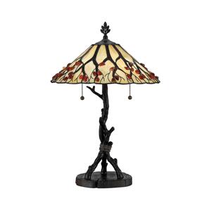 Elstead Quoizel QZ-WHISPERING-TL-VB - Stolná lampa WHISPERING 2xE27/60W/230V