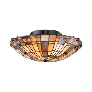 Elstead Quoizel QZ-INGLENOOK-F-SMALL-Stropné svietidlo INGLENOOK 2xE27/60W/230V pr.40,7cm