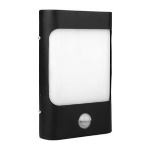LED Vonkajšie nástenné svietidlo so senzorom CORDOBA LED/9W/230V IP44 čierna