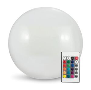 LED RGBW Solárna lampa BALL LED/3,7V 1500 mAh pr. 50 cm IP65 + diaľkové ovládanie