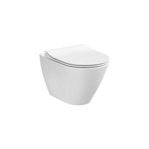 Cersanit Cersanit K701-104 - Závesné WC s doskou CITY OVAL keramika/biela
