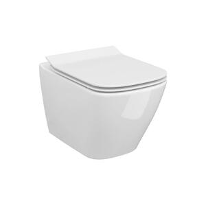 Cersanit Cersanit S701-405 - Závesné WC s doskou CITY SQUARE keramika/biela