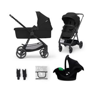 Kinderkraft KINDERKRAFT -Kombinovaný kočík 3v1 NEWLY Classic black  + autosedačka MINK PRO