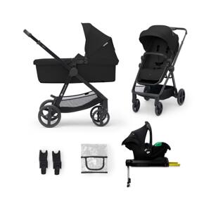 Kinderkraft KINDERKRAFT - Kombinovaný kočík 4v1 NEWLY Classic black + autosedačka MINK PRO