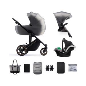 Kinderkraft KINDERKRAFT SELECT - Kombinovaný kočík 3v1 PRIME 2 Premium Shadow grey