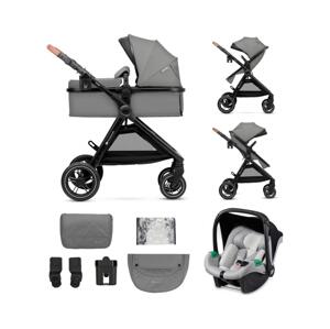 Kinderkraft KINDERKRAFT - Kombinovaný kočík 3v1 ESME Moonlight grey + autosedačka MINK PRO