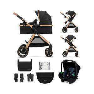 Kinderkraft KINDERKRAFT - Kombinovaný kočík 3v1 ESME Pure black + autosedačka MINK PRO