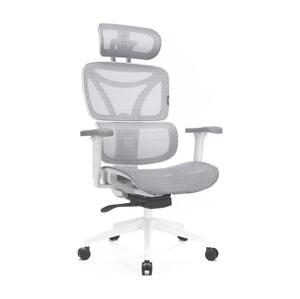 Kancelárska ergonomická stolička LEVANO šedá/biela/čierna