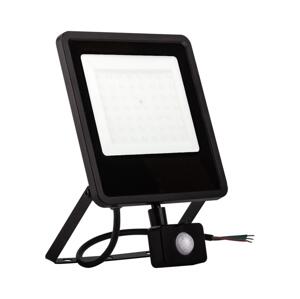 LED Vonkajší reflektor so senzorom LED/50W/230V 4000K IP65 čierna