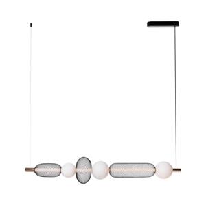 MAXLIGHT MAXLIGHT P0593 - LED Luster na lanku BORA LED/29W/230V biela/čierna