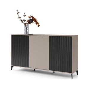 Mazzoni Komoda RONJA taupe/čierna
