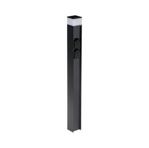 38767-Vonkajšia lampa s 2 zásuvkami DASTEN 1xG9/11W/230V 80 cm IP44 čierna