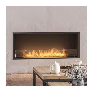 InFire InFire - Vstavaný BIO krb 49,4x124,4 cm 6kW čierna