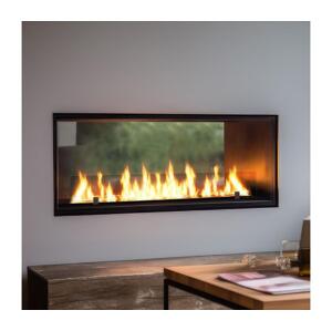 InFire InFire - Vstavaný BIO krb 48,5x123,5 cm 6kW čierna