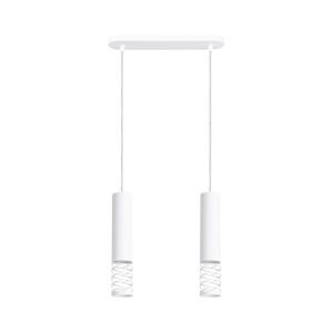 SL.1687 - Luster na lanku LAMI 2xGU10/10W/230V biela