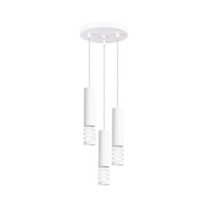 SL.1689 - Luster na lanku LAMI 3xGU10/10W/230V biela