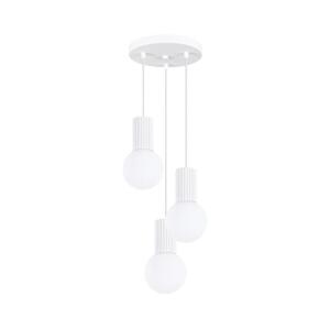 SL.1710 - Luster na lanku HALO 3xG9/8W/230V pr. 25 cm biela