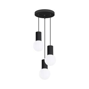 SL.1715 - Luster na lanku HALO 3xG9/8W/230V pr. 25 cm čierna