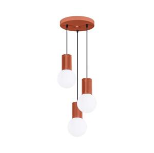 SL.1730 - Luster na lanku HALO 3xG9/8W/230V pr. 25 cm oranžová