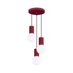 SL.1750 - Luster na lanku HALO 3xG9/8W/230V pr. 25 cm červená